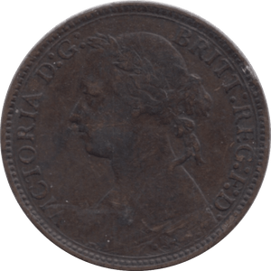 1876 FARTHING ( VF ) H - Farthing - Cambridgeshire Coins