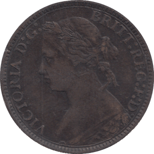 1876 FARTHING ( VF ) H - FARTHING - Cambridgeshire Coins