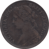 1876 FARTHING ( VF ) H - FARTHING - Cambridgeshire Coins