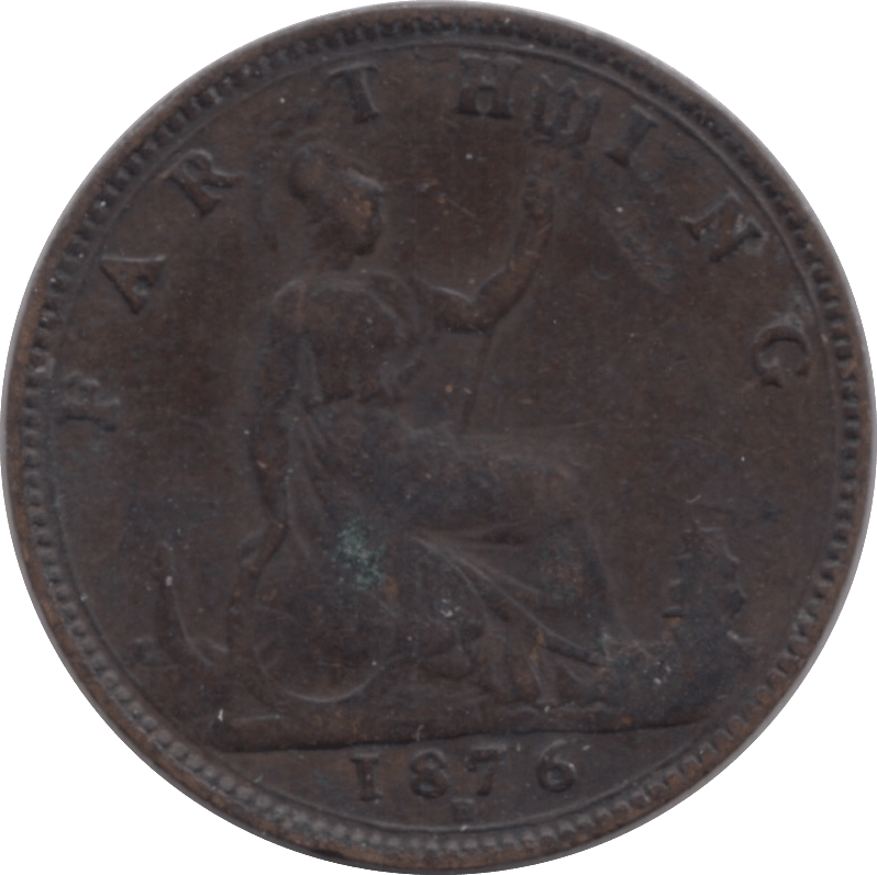 1876 FARTHING ( VF ) H - Farthing - Cambridgeshire Coins