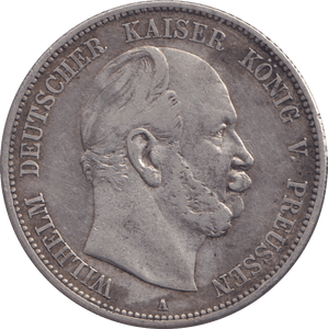 1876 FIVE MARK BERLIN A - SILVER WORLD COINS - Cambridgeshire Coins