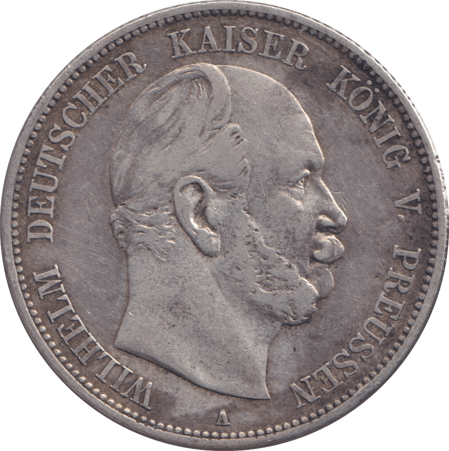1876 FIVE MARK BERLIN A - SILVER WORLD COINS - Cambridgeshire Coins