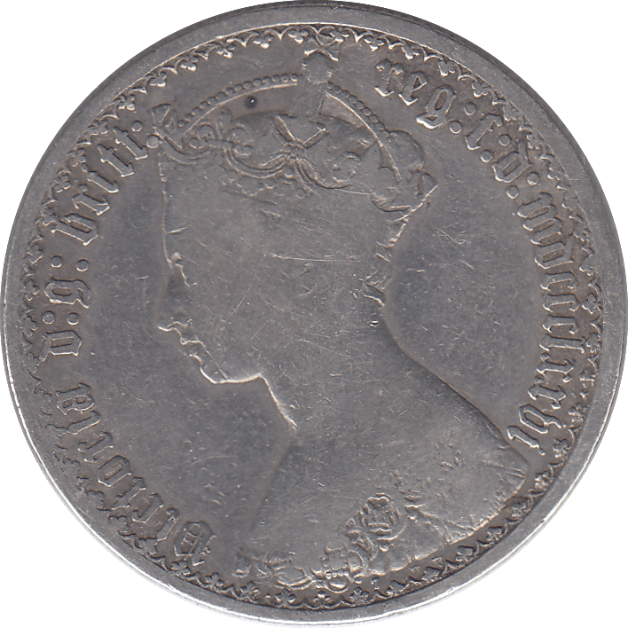 1876 FLORIN ( FINE ) 2 - FLORIN - Cambridgeshire Coins
