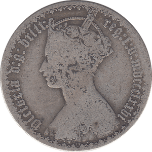 1876 FLORIN ( FINE ) - FLORIN - Cambridgeshire Coins