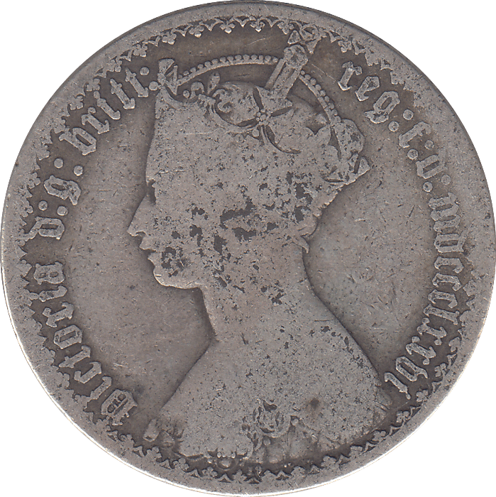 1876 FLORIN ( FINE ) - FLORIN - Cambridgeshire Coins