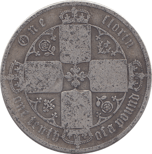 1876 FLORIN ( FINE ) - FLORIN - Cambridgeshire Coins