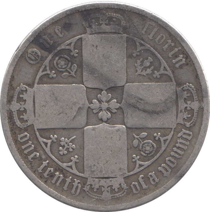 1876 FLORIN ( NF ) DIE 35 - FLORIN - Cambridgeshire Coins