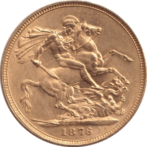 1876 GOLD SOVEREIGN ( AUNC ) MELBOURNE MINT - SOVEREIGN - Cambridgeshire Coins