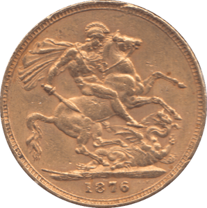 1876 GOLD SOVEREIGN ( AUNC ) - SOVEREIGN - Cambridgeshire Coins