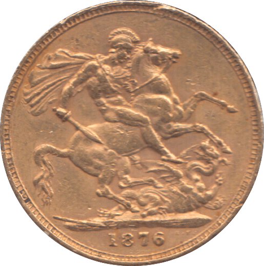 1876 GOLD SOVEREIGN ( AUNC ) - SOVEREIGN - Cambridgeshire Coins