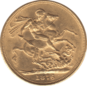 1876 GOLD SOVEREIGN ( AUNC ) - SOVEREIGN - Cambridgeshire Coins