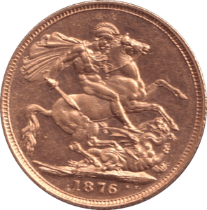 1876 GOLD SOVEREIGN ( AUNC ) - SOVEREIGN - Cambridgeshire Coins