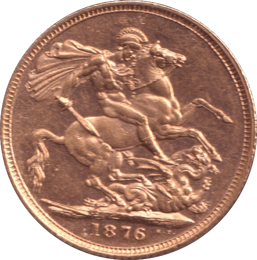 1876 GOLD SOVEREIGN ( AUNC ) - SOVEREIGN - Cambridgeshire Coins