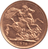 1876 GOLD SOVEREIGN ( AUNC ) - SOVEREIGN - Cambridgeshire Coins