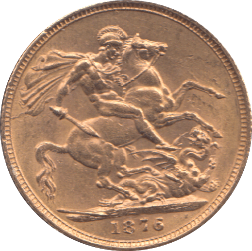 1876 GOLD SOVEREIGN ( AUNC ) SYDNEY MINT - SOVEREIGN - Cambridgeshire Coins