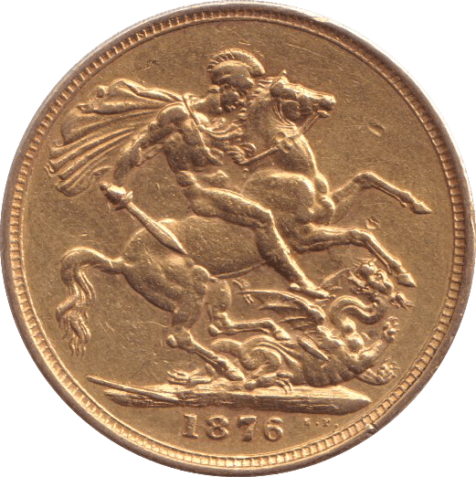 1876 GOLD SOVEREIGN ( GVF ) - SOVEREIGN - Cambridgeshire Coins