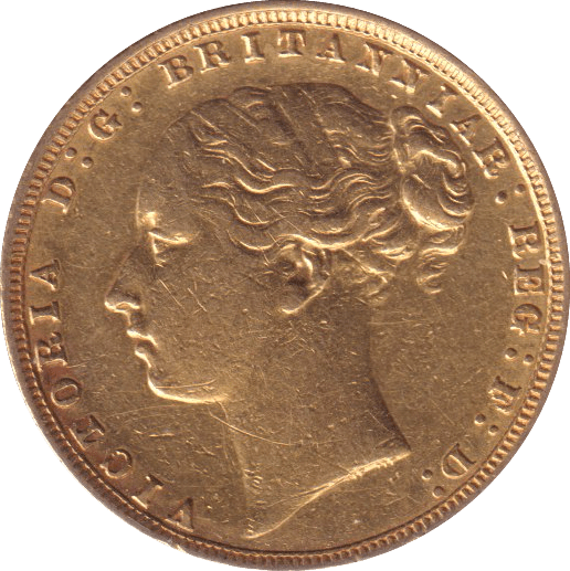 1876 GOLD SOVEREIGN ( GVF ) - SOVEREIGN - Cambridgeshire Coins