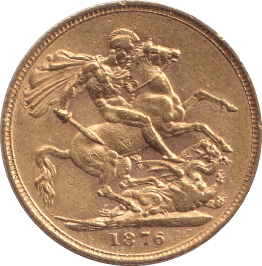 1876 GOLD SOVEREIGN ( GVF ) - SOVEREIGN - Cambridgeshire Coins