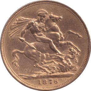 1876 GOLD SOVEREIGN ( VF ) - SOVEREIGN - Cambridgeshire Coins