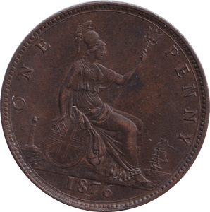 1876 H PENNY ( UNC ) - PENNY - Cambridgeshire Coins