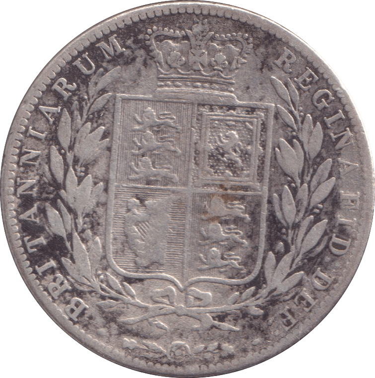 1876 HALFCROWN ( FINE ) - HALFCROWN - Cambridgeshire Coins