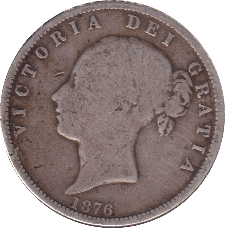 1876 HALFCROWN ( FINE ) - HALFCROWN - Cambridgeshire Coins
