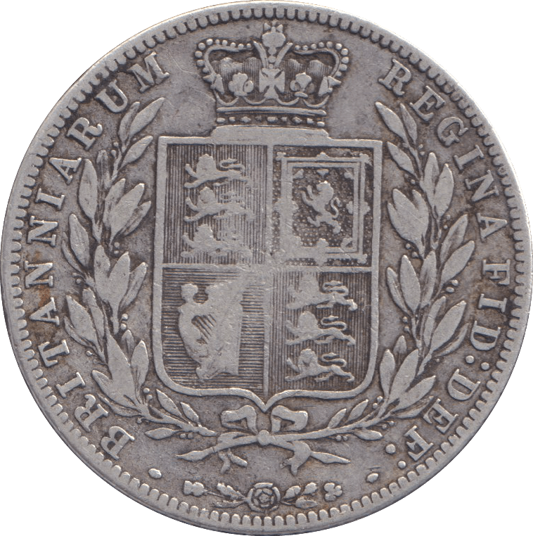 1876 HALFCROWN ( GF ) - HALFCROWN - Cambridgeshire Coins