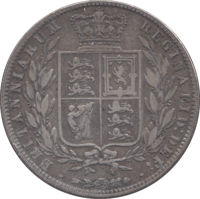 1876 HALFCROWN ( VF ) - Halfcrown - Cambridgeshire Coins
