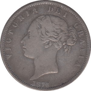 1876 HALFCROWN ( VF ) - Halfcrown - Cambridgeshire Coins