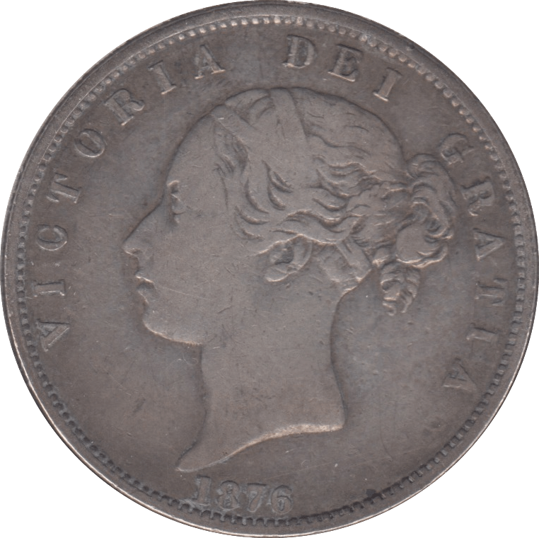 1876 HALFCROWN ( VF ) - Halfcrown - Cambridgeshire Coins
