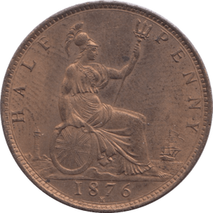 1876 HALFPENNY ( BU ) H - Halfpenny - Cambridgeshire Coins