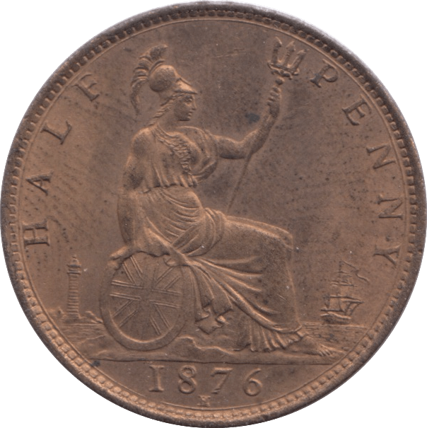 1876 HALFPENNY ( BU ) H - Halfpenny - Cambridgeshire Coins