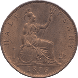 1876 HALFPENNY ( BU ) H - Halfpenny - Cambridgeshire Coins