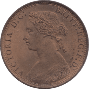 1876 HALFPENNY ( BU ) H - Halfpenny - Cambridgeshire Coins