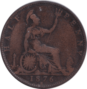1876 HALFPENNY ( FINE ) - HALFPENNY - Cambridgeshire Coins