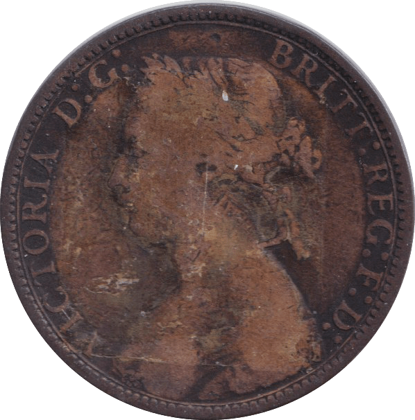 1876 HALFPENNY ( FINE ) - HALFPENNY - Cambridgeshire Coins