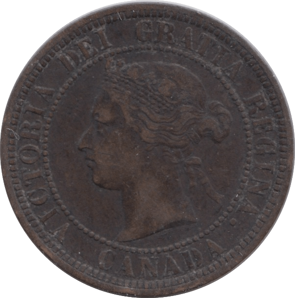 1876 ONE CENT CANADA - WORLD COINS - Cambridgeshire Coins