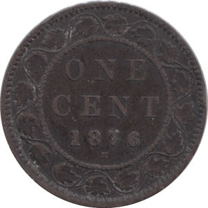 1876 ONE CENT CANADA - WORLD COINS - Cambridgeshire Coins