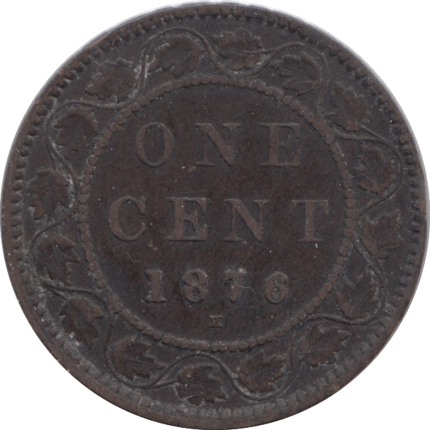 1876 ONE CENT CANADA - WORLD COINS - Cambridgeshire Coins