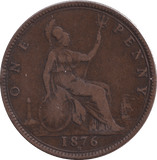1876 PENNY ( FINE ) - PENNY - Cambridgeshire Coins
