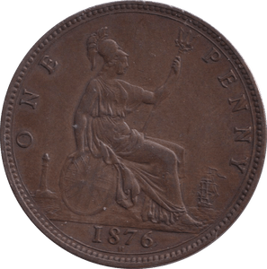 1876 PENNY ( VF ) - PENNY - Cambridgeshire Coins