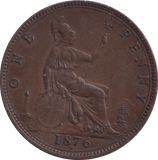 1876 PENNY ( VF ) - PENNY - Cambridgeshire Coins