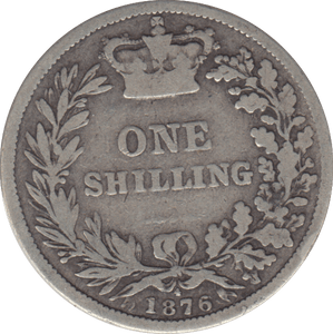 1876 SHILLING DIE 4 ( FINE ) - SHILLING - Cambridgeshire Coins