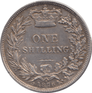 1876 SHILLING ( EF ) - SHILLING - Cambridgeshire Coins