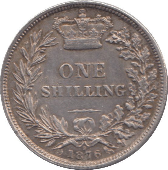 1876 SHILLING ( EF ) - SHILLING - Cambridgeshire Coins