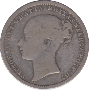 1876 SHILLING ( FINE ) - SHILLING - Cambridgeshire Coins