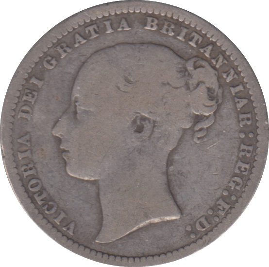 1876 SHILLING ( FINE ) - SHILLING - Cambridgeshire Coins