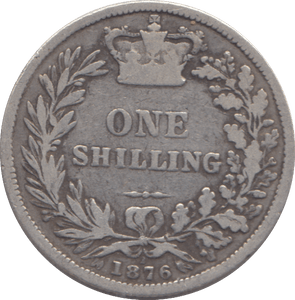 1876 SHILLING ( FINE ) - SHILLING - Cambridgeshire Coins