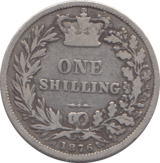 1876 SHILLING ( FINE ) - SHILLING - Cambridgeshire Coins