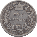 1876 SHILLING ( FINE ) - SHILLING - Cambridgeshire Coins